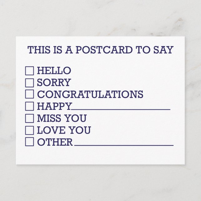 Cartes Pour Fêtes Annuelles Coche amusante Choisissez votre salutation (Devant)