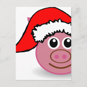Cartes Pour Fêtes Annuelles cochon de noël