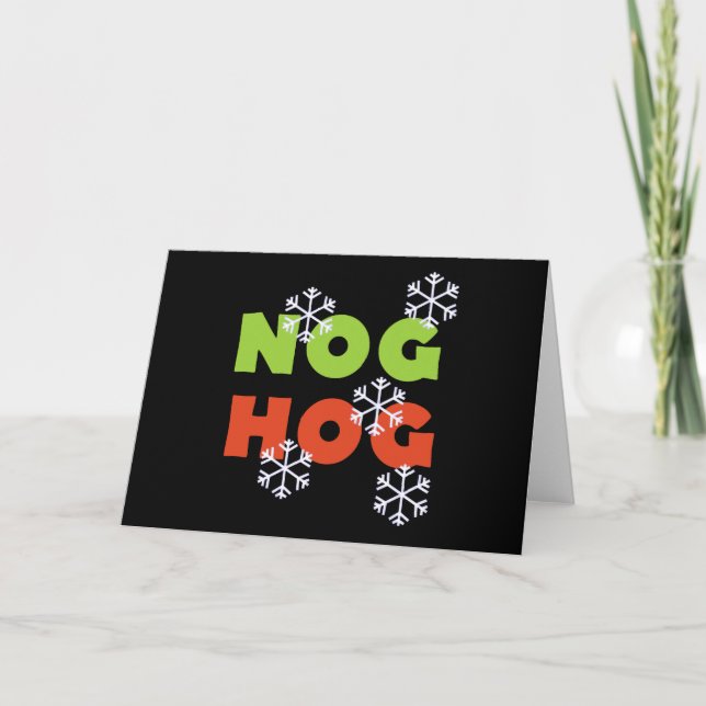 Cartes Pour Fêtes Annuelles Cochon de noeud (Devant)