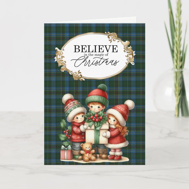 Cartes Pour Fêtes Annuelles Cockburn Modern Original Tartan écossais (Devant)