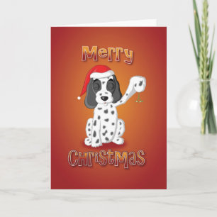 Cartes Pour Fêtes Annuelles cocker - gui - Joyeux Noël