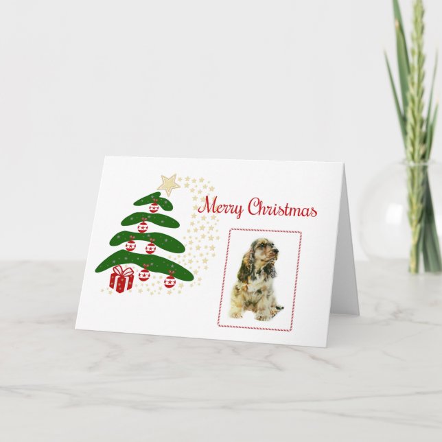 Cartes Pour Fêtes Annuelles Cocker Spaniel anglais (Devant)