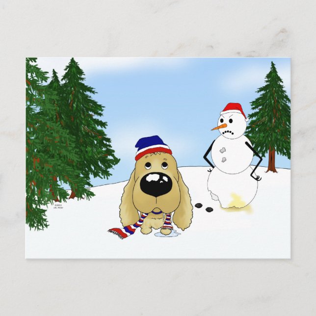 Cartes Pour Fêtes Annuelles Cocker Spaniel Christmas (Devant)