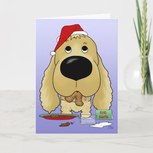 Cartes Pour Fêtes Annuelles Cocker Spaniel Christmas (Devant)