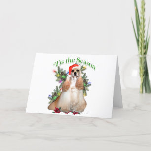 Cartes Pour Fêtes Annuelles Cocker Spaniel "Tis