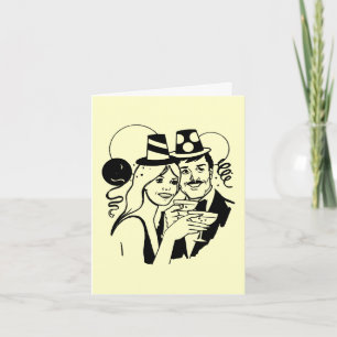 Cartes Pour Fêtes Annuelles Cocktails et résolutions du Nouvel An