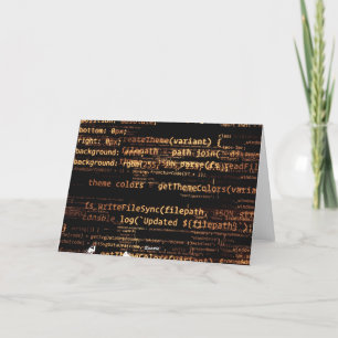 Cartes Pour Fêtes Annuelles Code ordinateur