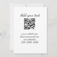 code QR personnalisé simple ajouter votre nom text