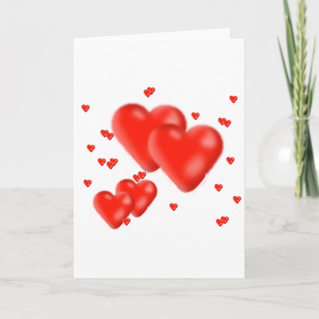 Cartes Pour Fêtes Annuelles coeur (Devant)
