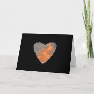 Cartes Pour Fêtes Annuelles Coeur dans les nuages Saint Valentin Amour