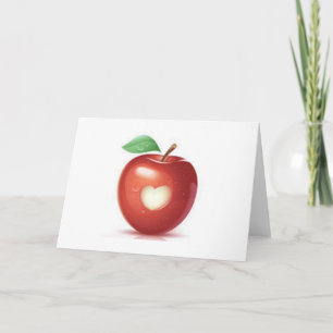 Cartes Pour Fêtes Annuelles Coeur d'Apple