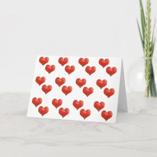Cartes Pour Fêtes Annuelles coeur de fraise