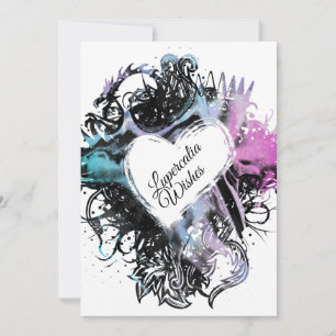 Cartes Pour Fêtes Annuelles Coeur de marbre brillant Lupercalia Valentine