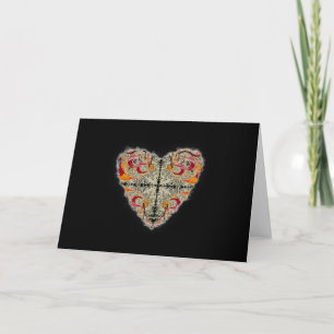 Cartes Pour Fêtes Annuelles Coeur élégant
