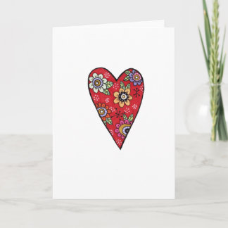 Cartes Pour Fêtes Annuelles coeur fait main