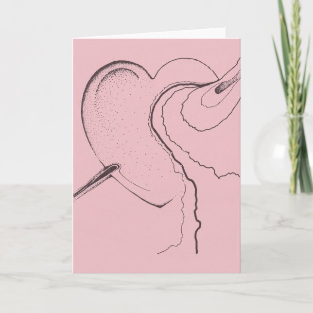 Cartes Pour Fêtes Annuelles coeur fondu (Devant)