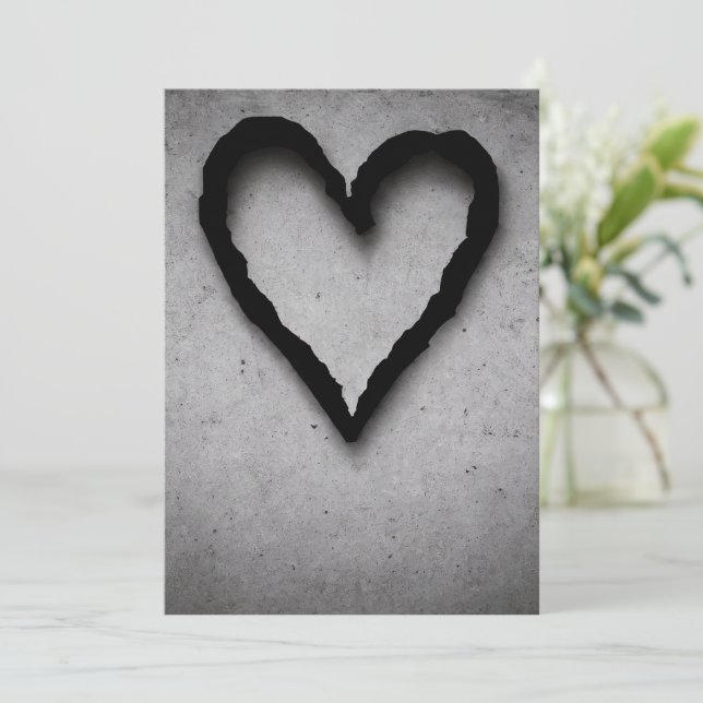 Cartes Pour Fêtes Annuelles Coeur gauche, no 01 (Debout devant)