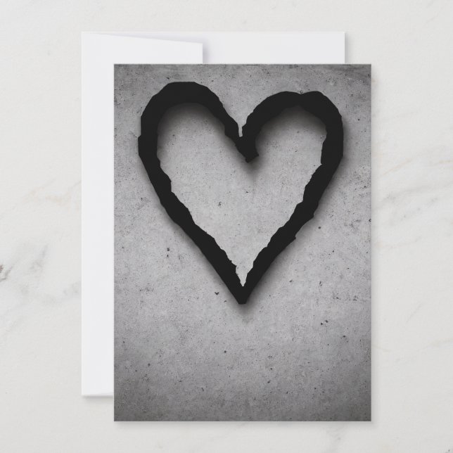 Cartes Pour Fêtes Annuelles Coeur gauche, no 01 (Devant)
