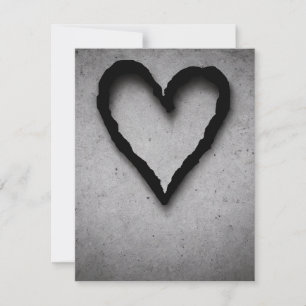 Cartes Pour Fêtes Annuelles Coeur gauche, no 01