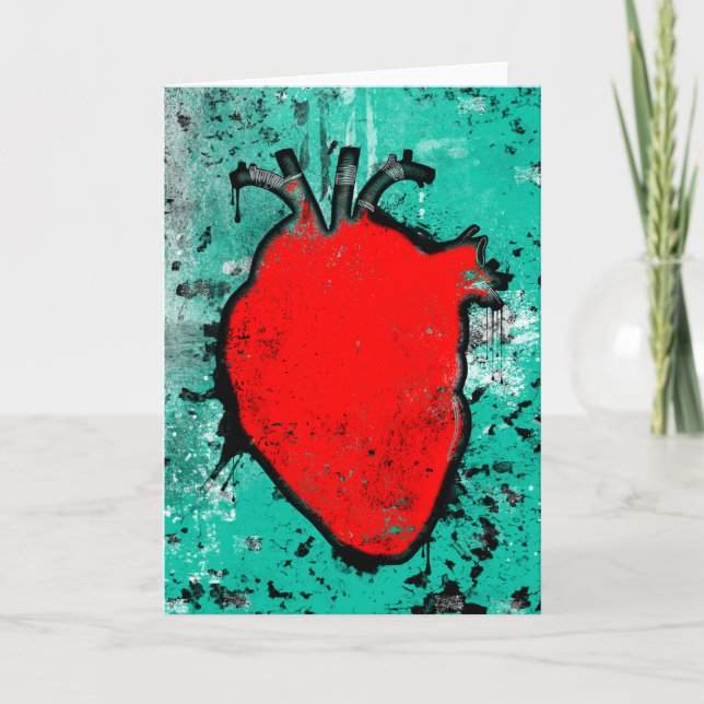 Cartes Pour Fêtes Annuelles coeur grinçant (Devant)