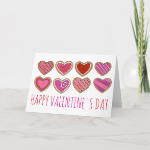 Cartes Pour Fêtes Annuelles Coeur Heureuse Sainte-Valentin Cookie Valentine Ca