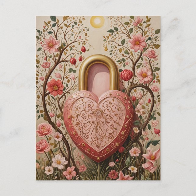 Cartes Pour Fêtes Annuelles Coeur protégé (Devant)