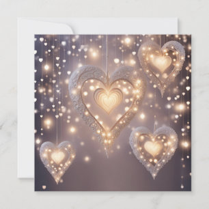 Cartes Pour Fêtes Annuelles Coeur Rempli De Lumière