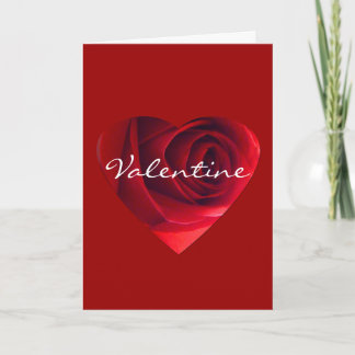 Cartes Pour Fêtes Annuelles Coeur rose Valentine