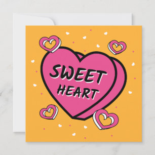 Cartes Pour Fêtes Annuelles Cœur sucré - Saint-Valentin