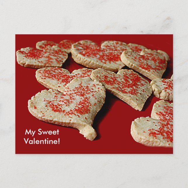 Cartes Pour Fêtes Annuelles Coeur Valentine Sucre Cookies (Devant)