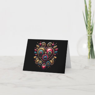 Cartes Pour Fêtes Annuelles Coeur vapeur