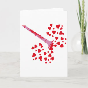 Cartes Pour Fêtes Annuelles Coeurs Clarinet