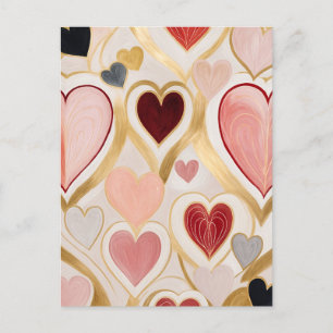 Cartes Pour Fêtes Annuelles Coeurs d'amour