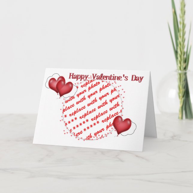 Cartes Pour Fêtes Annuelles Coeurs de ballons Valentine - Bientôt nous serons  (Devant)