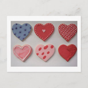 Cartes Pour Fêtes Annuelles Coeurs de biscuits Valentine