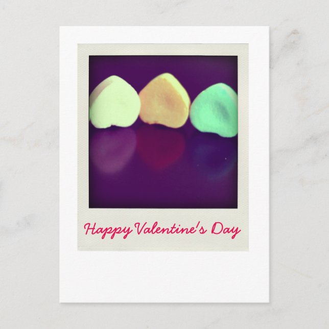 Cartes Pour Fêtes Annuelles Coeurs de bonbons (Devant)