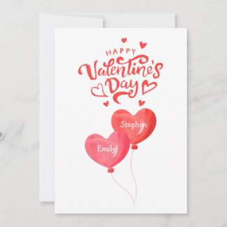 Cartes Pour Fêtes Annuelles Cœurs de l'amour personnalisés pour la Saint-Valen
