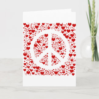 Cartes Pour Fêtes Annuelles Coeurs de paix