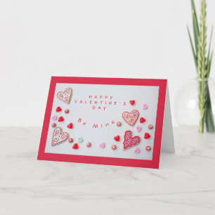 Cartes Pour Fêtes Annuelles Coeurs et bonbons Valentine