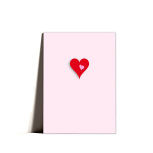 Cartes Pour Fêtes Annuelles Coeurs minimaux doux roses de Saint Valentin