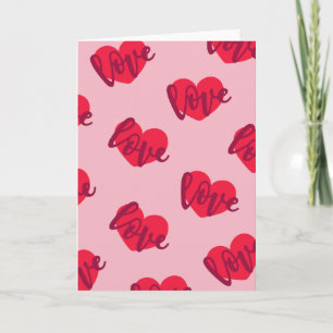 Cartes Pour Fêtes Annuelles Coeurs pleins d'amour Saint-Valentin