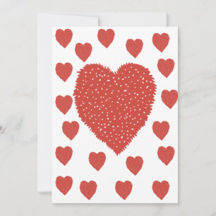 Cartes Pour Fêtes Annuelles Cœurs rouges