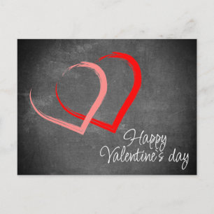 Cartes Pour Fêtes Annuelles Cœurs Rouges Tableau Joyeuse Saint-Valentin