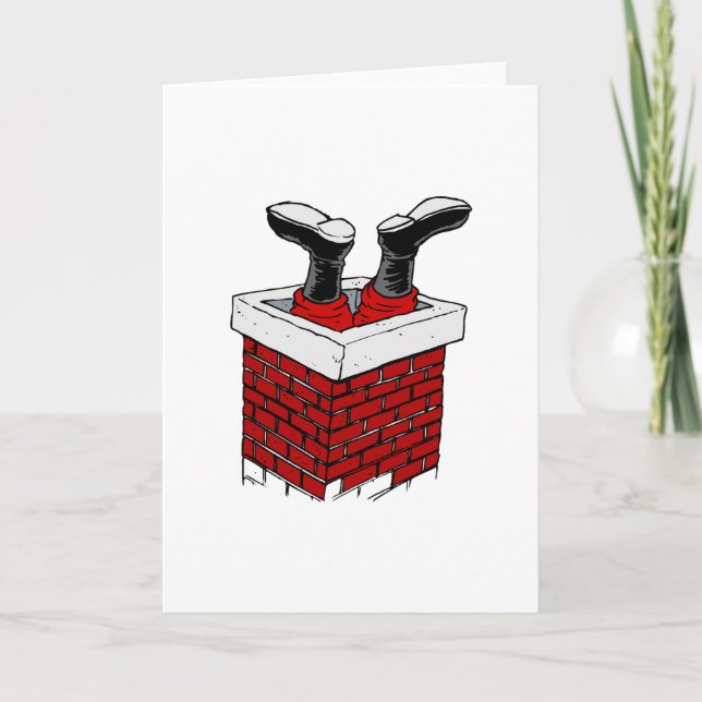 Cartes Pour Fêtes Annuelles Coincé à Chimney (Devant)