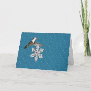 Cartes Pour Fêtes Annuelles Colibri de Noël