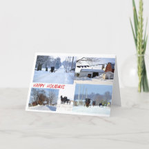 Collage amish de vacances d'hiver