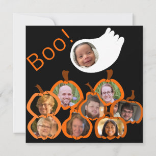 Cartes Pour Fêtes Annuelles Collage de famille Halloween 