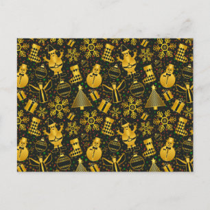 Cartes Pour Fêtes Annuelles Collage de Noël métallique