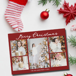 Cartes Pour Fêtes Annuelles Collage de photos de famille pour un joyeux Noël r