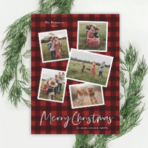 Cartes Pour Fêtes Annuelles Collage de photos moderne Joyeux Noël 